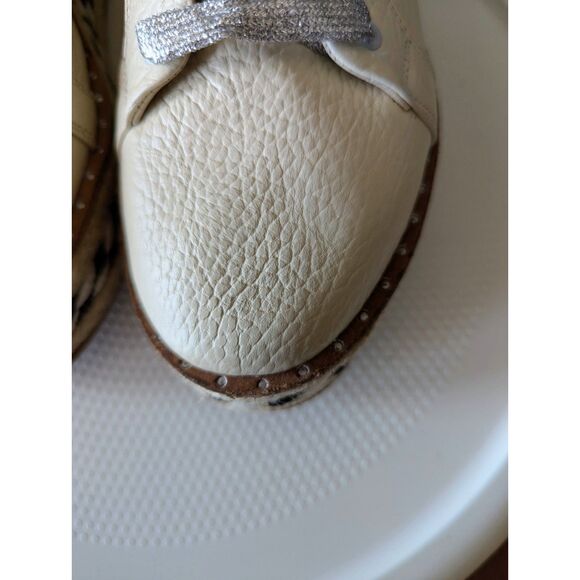 KATAKALI Agenuine leather embellished lace-up platform sneakers Sz 7 - Picture 10 of 15